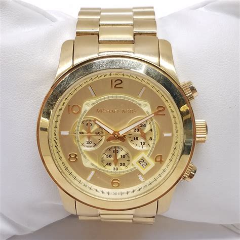 michael kors mk 8077 gewicht|Michael Kors Runway Chronograph Champagne Dial Men's .